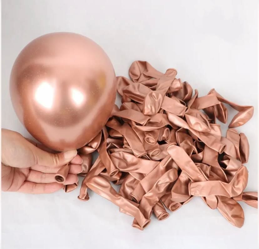 5 inç Mini Rosegold Krom Balon 5 Adet