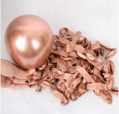 5 inç Mini Rosegold Krom Balon 5 Adet