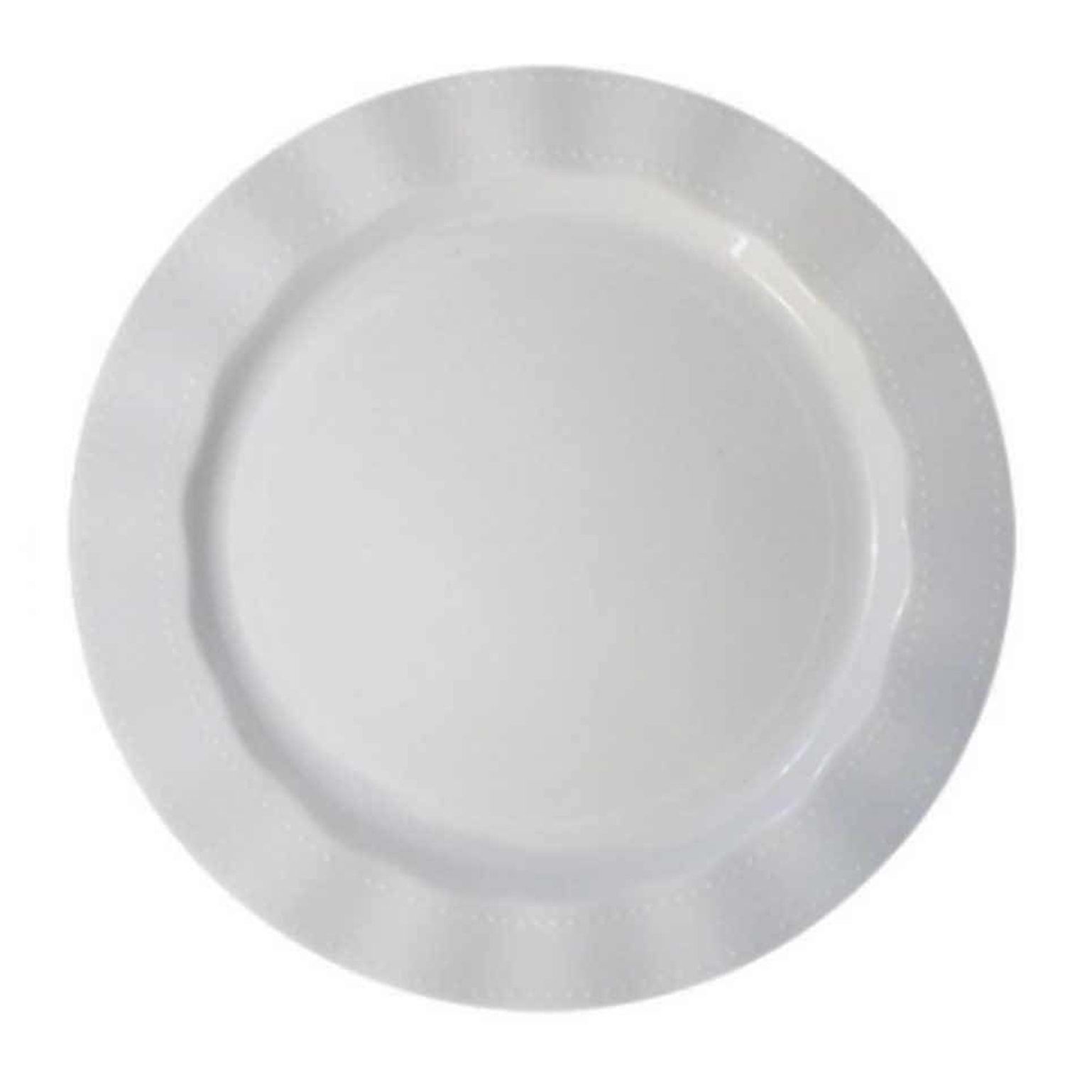 Beyaz Mika Tabak 6 Adet