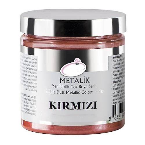 Yenilebilir Metalik Toz Gıda Boyası Kırmızı