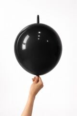 K-Link Siyah Pastel Balon 10 Adet