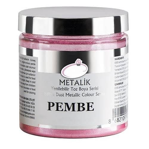 Yenilebilir Metalik Toz Gıda Boyası Pembe