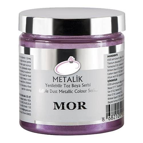 Yenilebilir Metalik Toz Gıda Boyası Mor