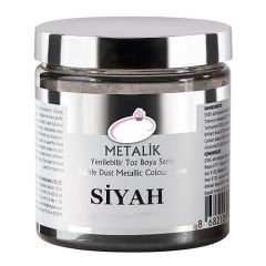 Yenilebilir Metalik Toz Gıda Boyası Siyah