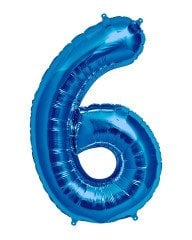 75CM 6 LACİVERT RAKAM BALON