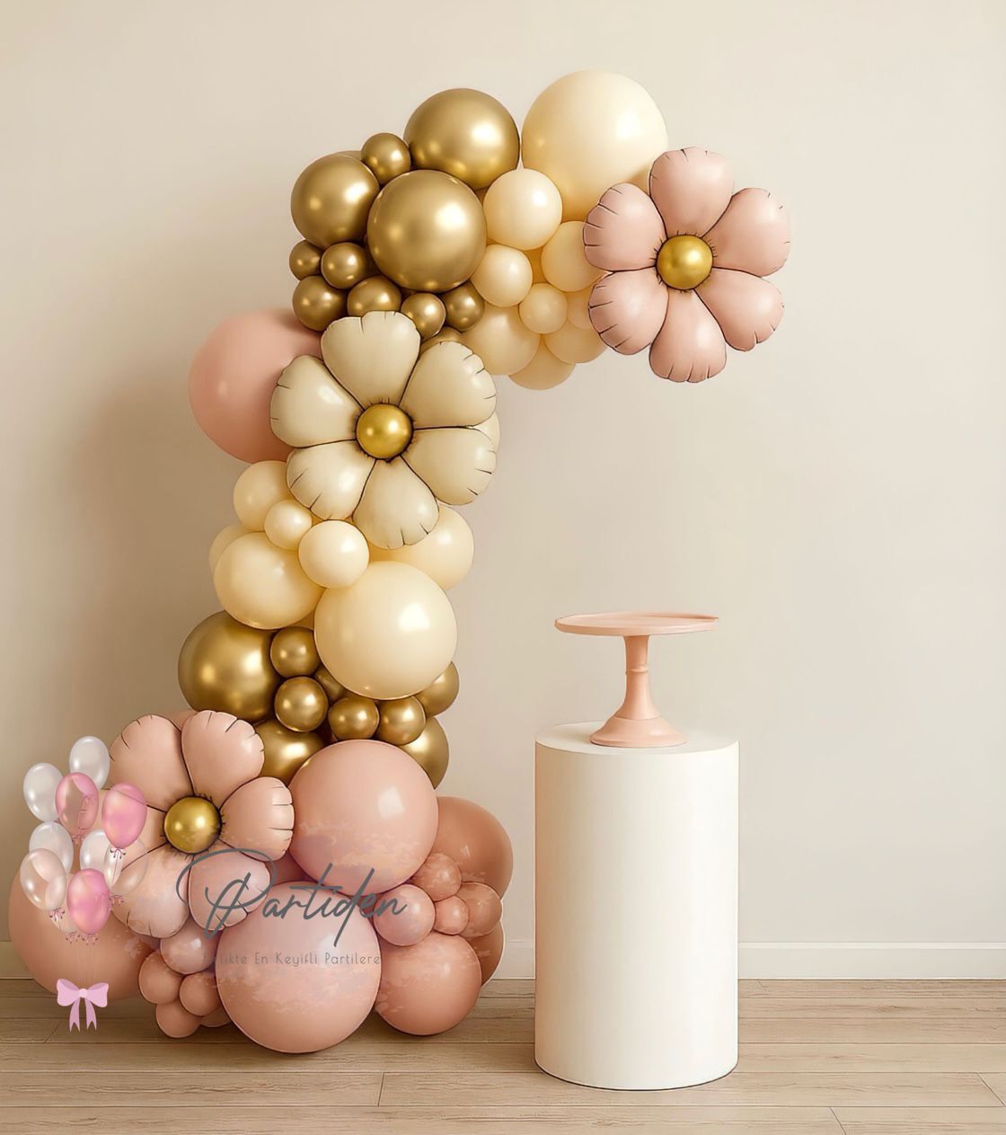 Papatya Boho Balon Zinciri