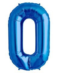 75CM 0 LACİVERT RAKAM BALON