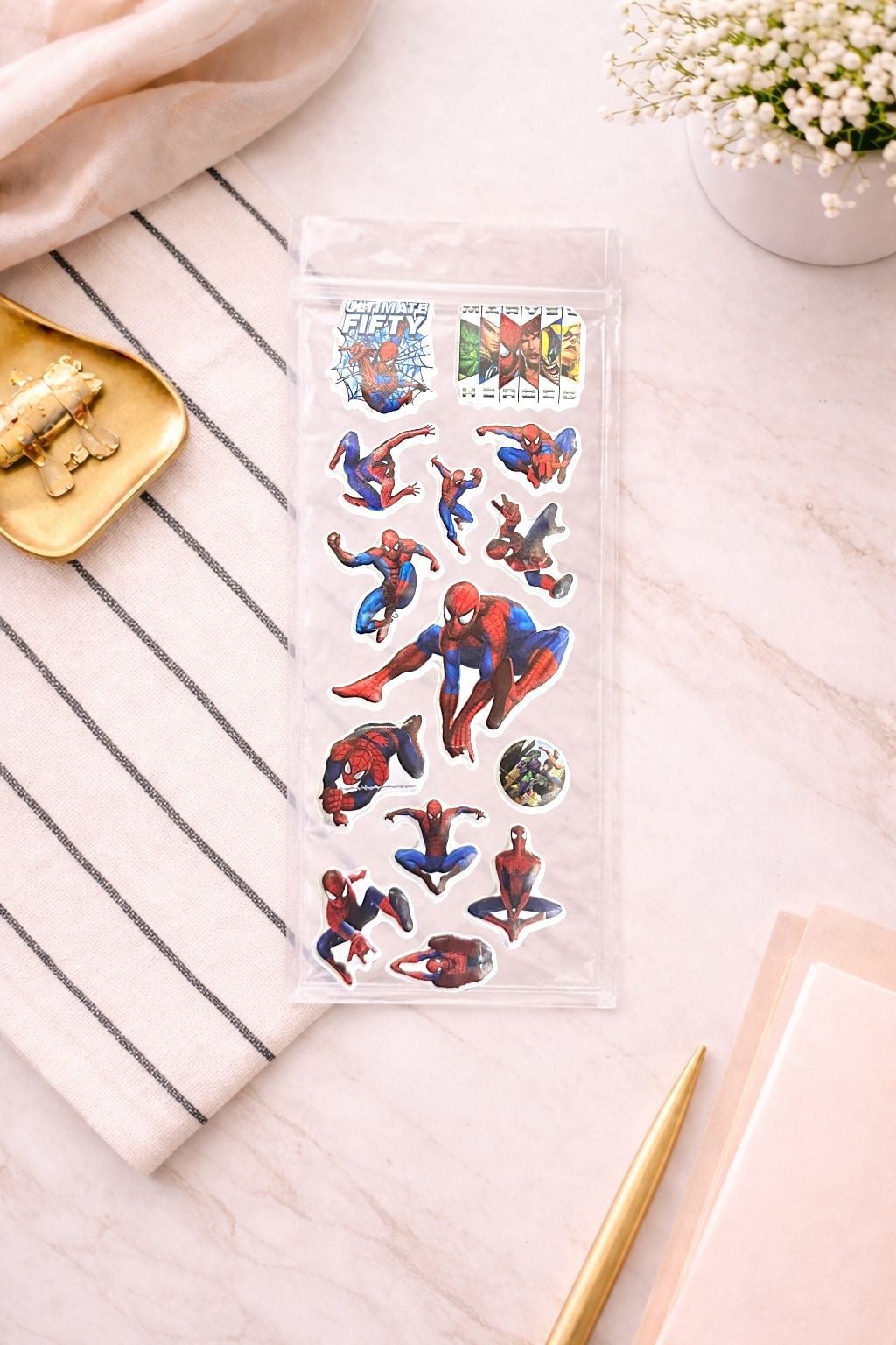 Örümcek Adam Sticker 6 Adet