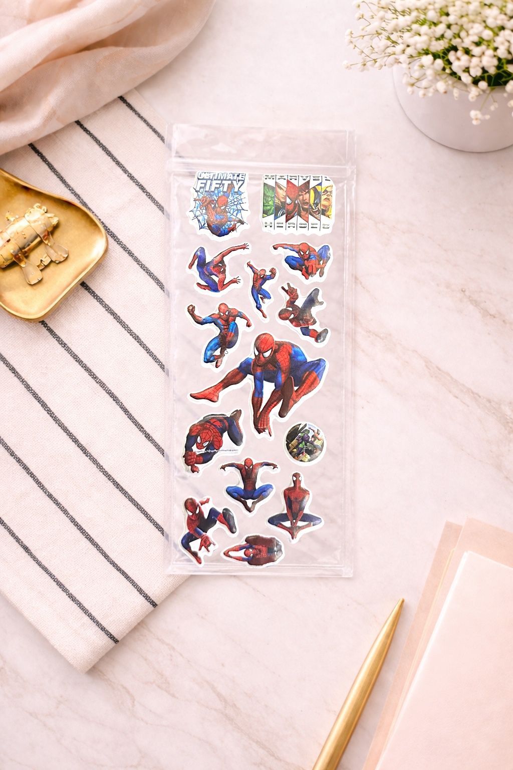 Örümcek Adam Sticker 6 Adet