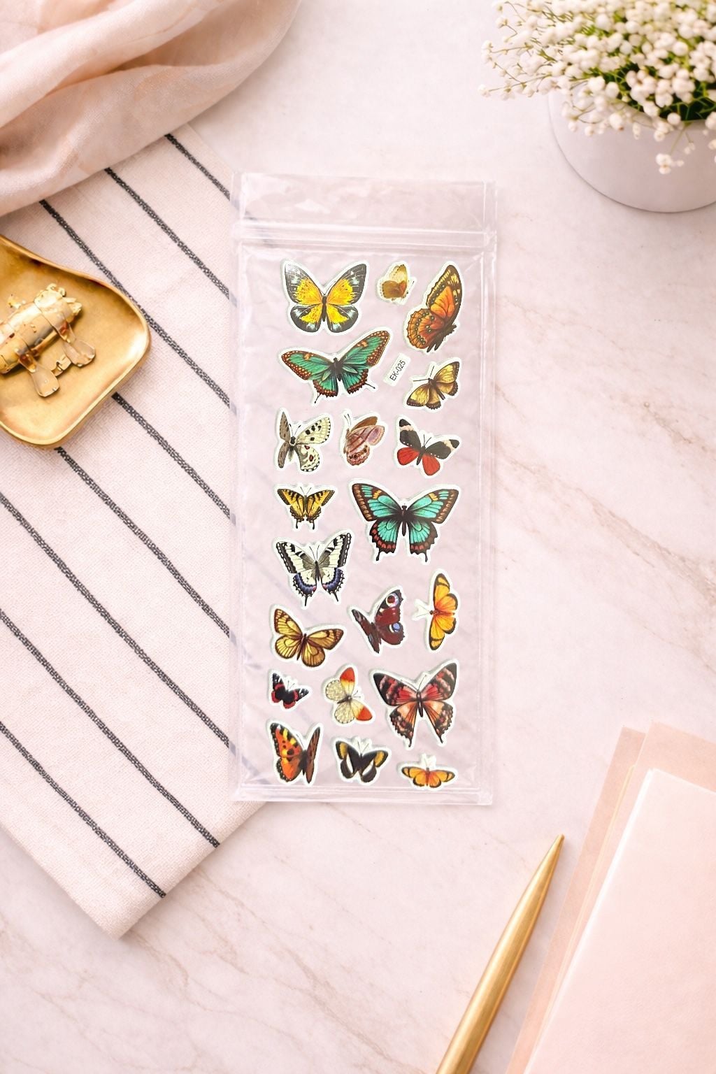 Kelebek Sticker 6 Adet