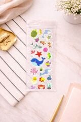 Deniz Hayvanları Sticker 6 Adet