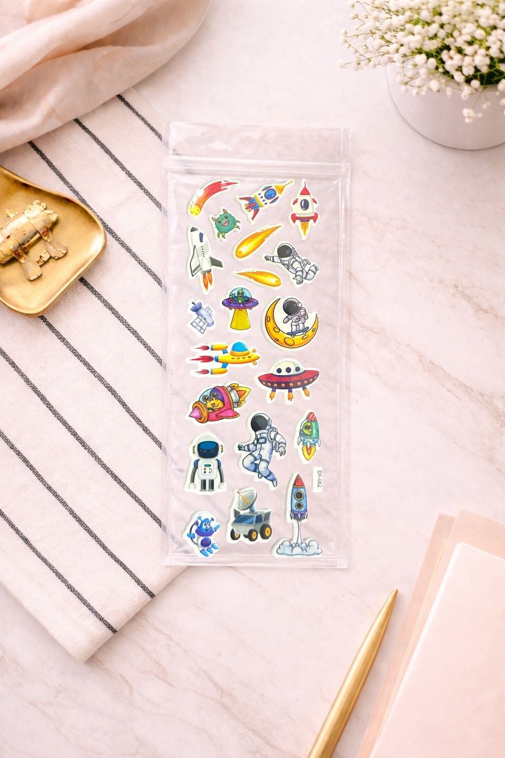 Uzay Teması Sticker 6 Adet