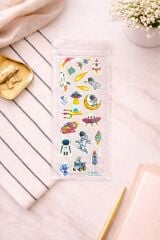 Uzay Teması Sticker 6 Adet