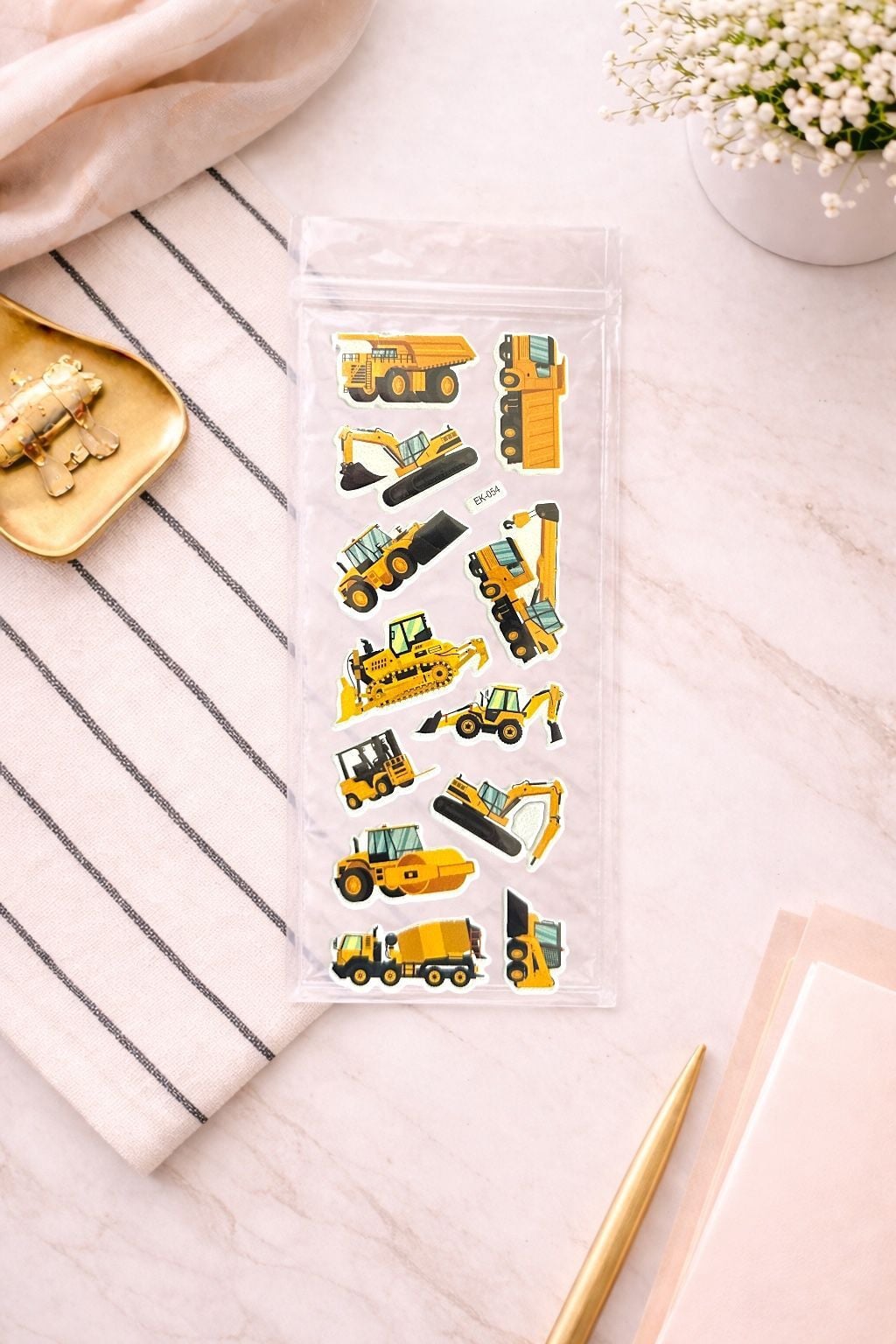 İnşaat Teması Sticker 6 Adet