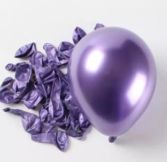 5 inç Mini Mor Krom Balon 5 Adet