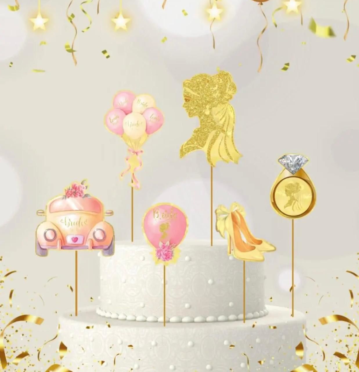 Altın Bride Pasta Süsü