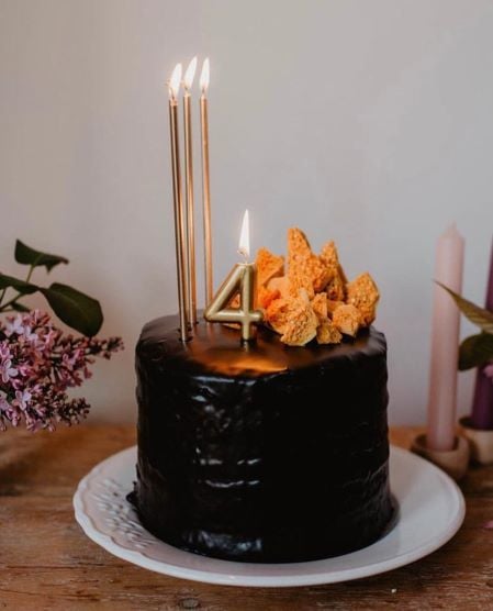 20cm Gold Pasta Mumu 6 Adet