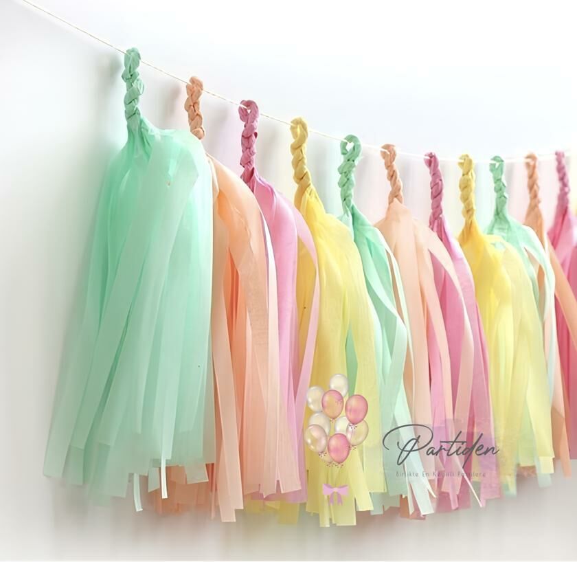 Mint Somon Pembe Sarı Püskül Kit