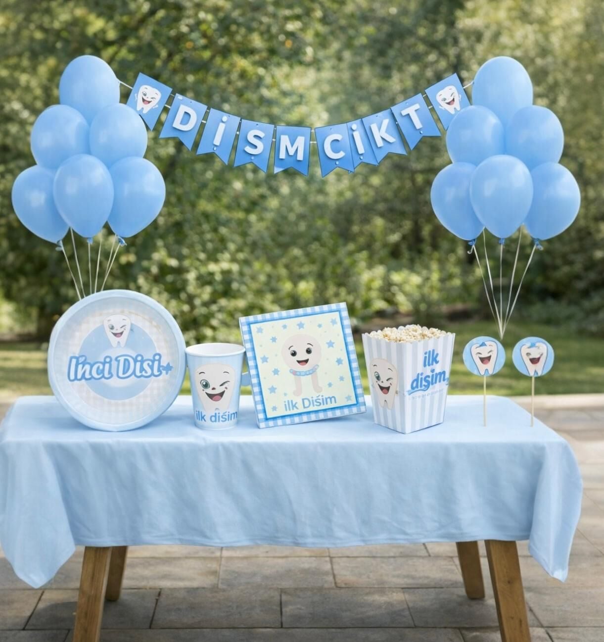 Erkek Dişim Çıktı Parti Seti 8 Kişilik