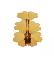 Gold Cupcake Kek Standı