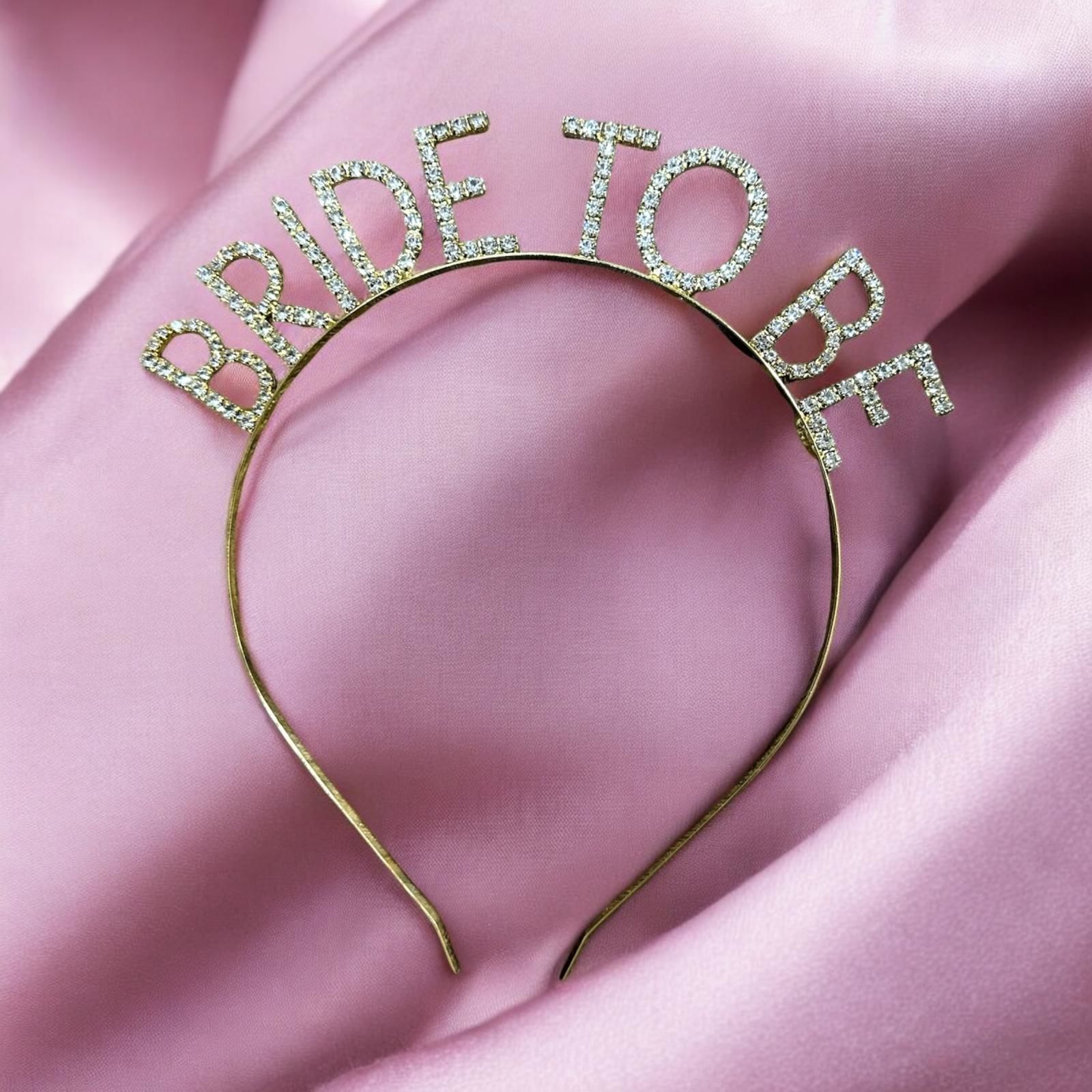 Gold Swarovski Bride To Be Taç