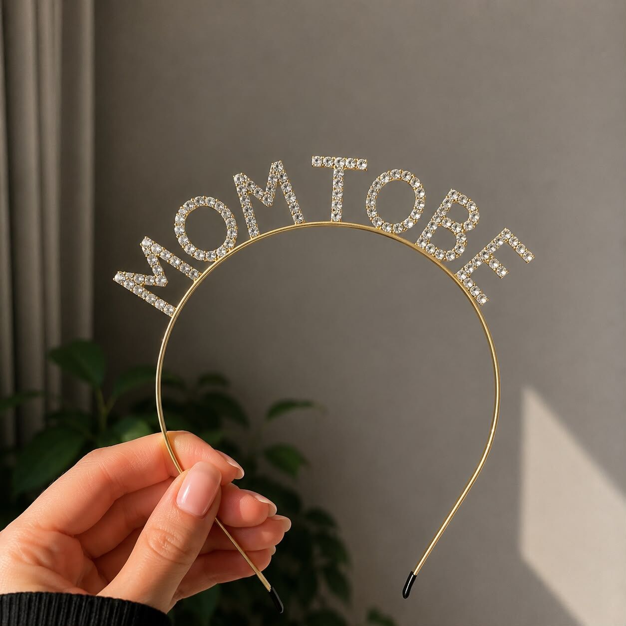 Gold Swarovski Mom To Be Taç
