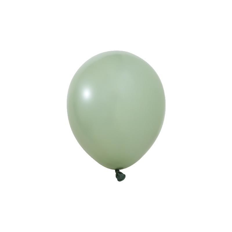 5 inç Mini Küf Yeşili Makaron Balon 10 Adet