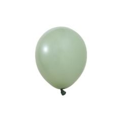 5 inç Mini Küf Yeşili Makaron Balon 10 Adet