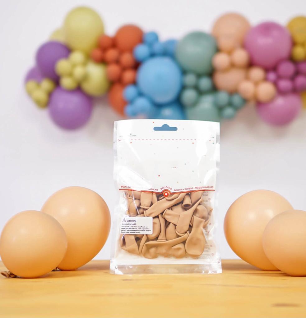 5 inç Mini Çöl Kumu Retro Balon 10 Adet