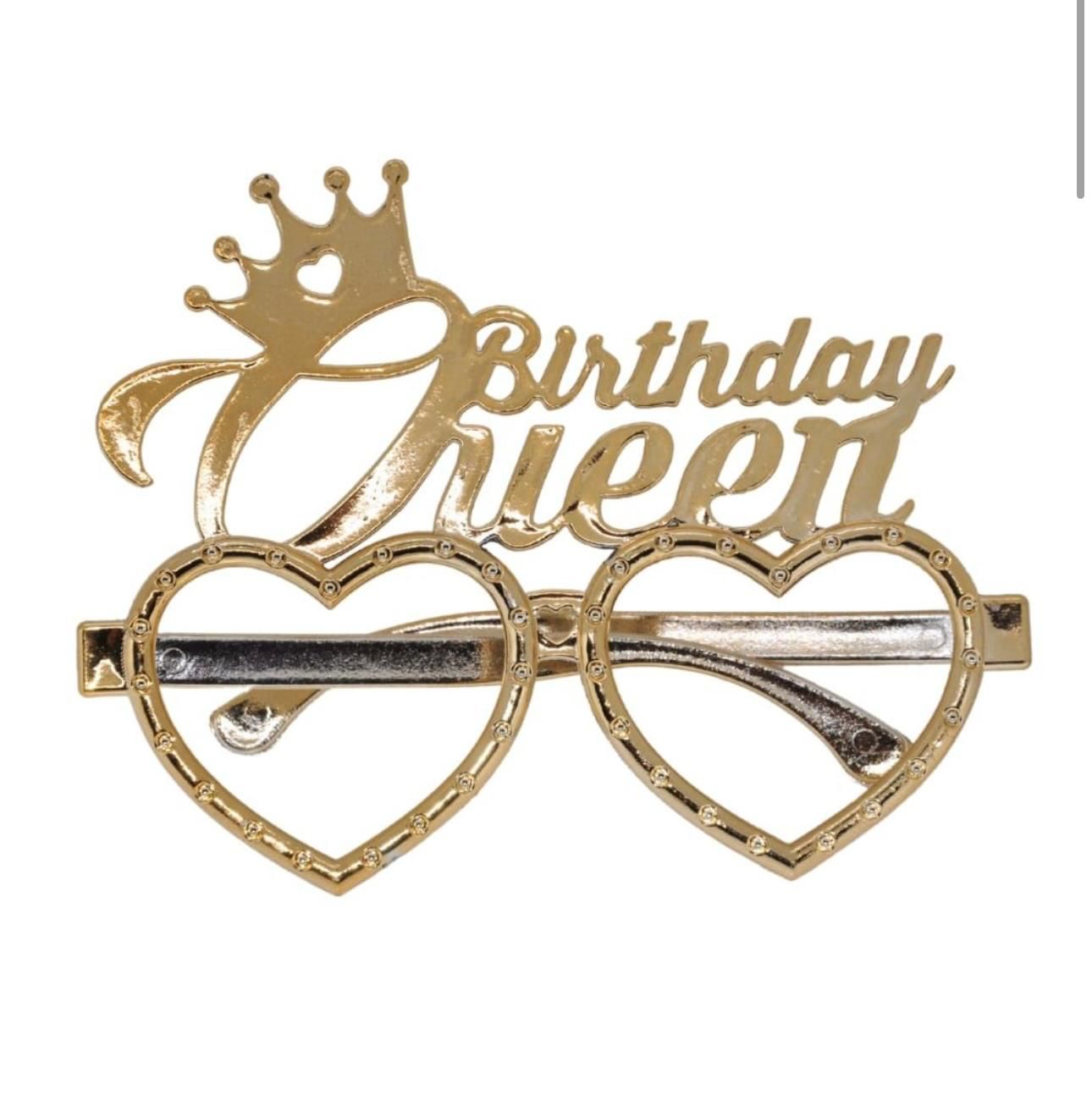 Birthday Queen Mika Gözlük Gold