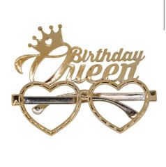 Birthday Queen Mika Gözlük Gold