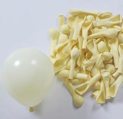 5 inç Mini Sarı Makaron Balon 10 Adet