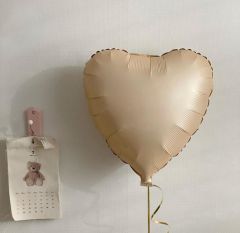 Ten Rengi Saten Kalp Folyo Balon 1 Adet