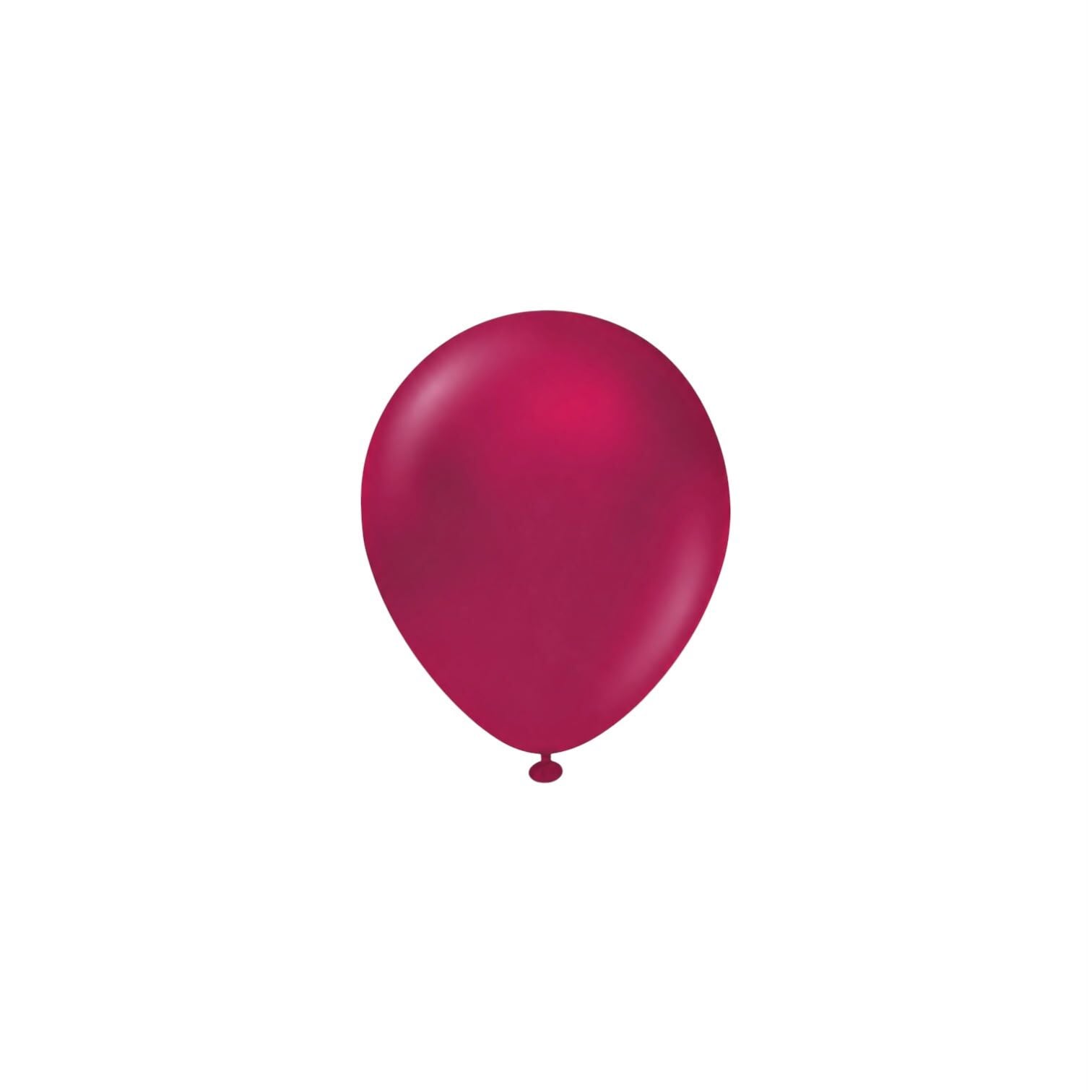 5 inç Mini Bordo Pastel Balon 10 Adet