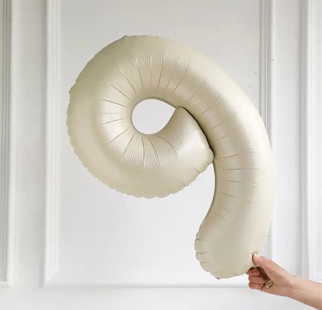 75CM 9 KREM RAKAM BALON
