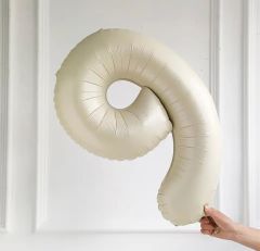 75cm 9 Krem Rakam Folyo Balon