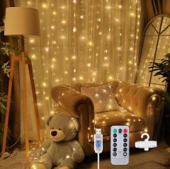 Tel Peri Perde Led Gün Işığı