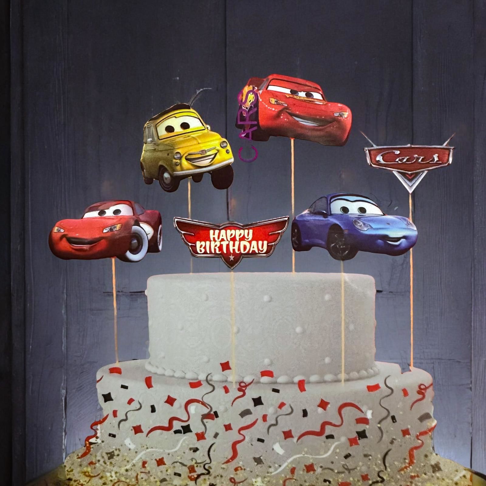 Cars Arabalar Pasta Süsü