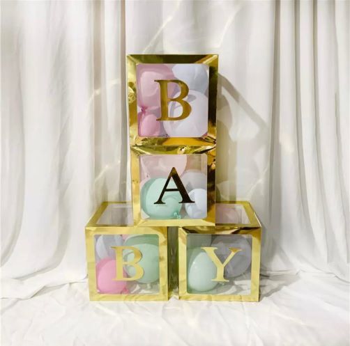 Gold Baby Balon Kutusu 4 Adet