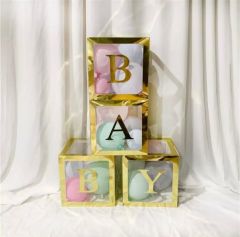 Gold Baby Balon Kutusu 4 Adet