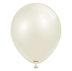 Ivory White Aura Balon 5 Adet