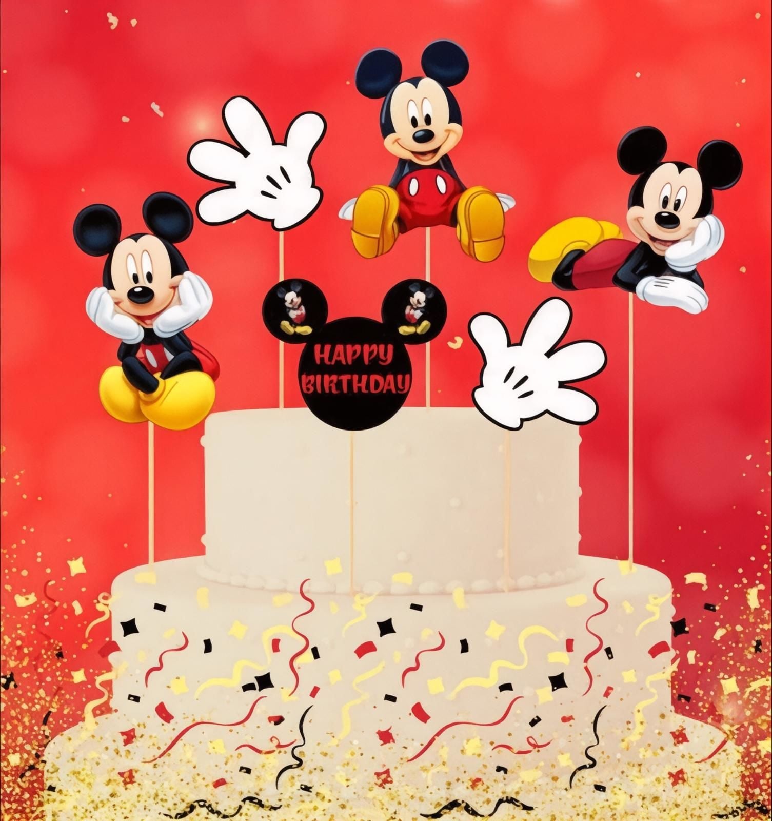 Mickey Mouse Pasta Süsü