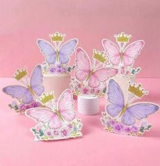 Kelebek Masa Süsü 4 Adet