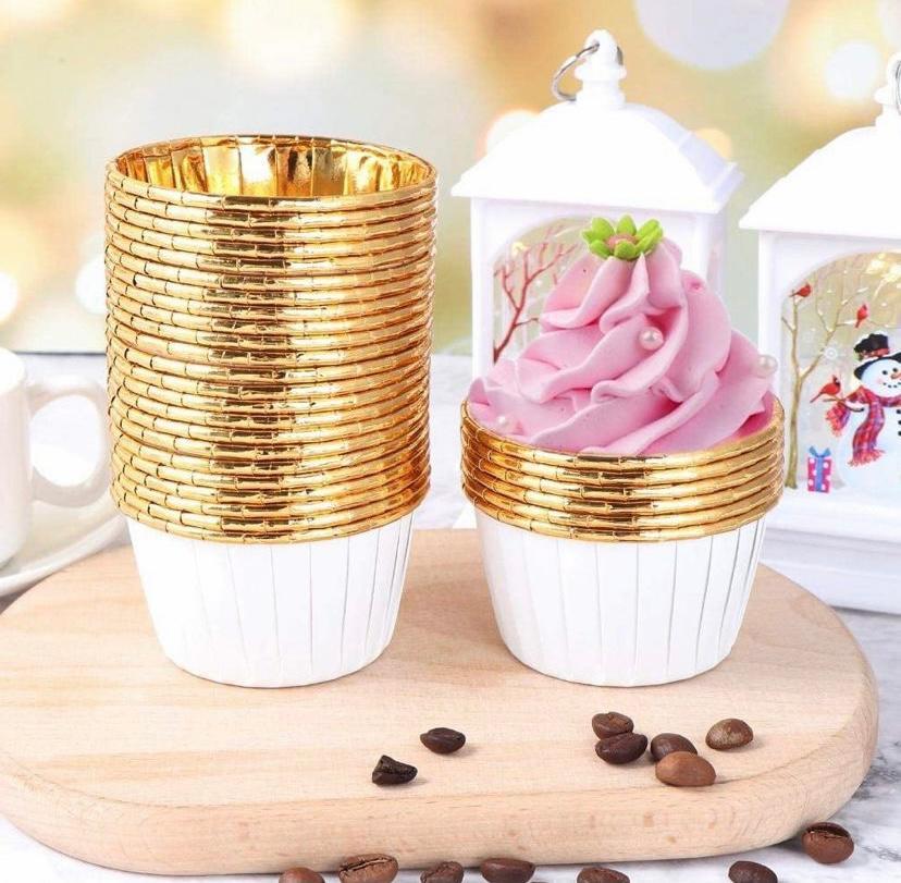 Beyaz Folyo Muffin Kek Kalıbı 24 Adet