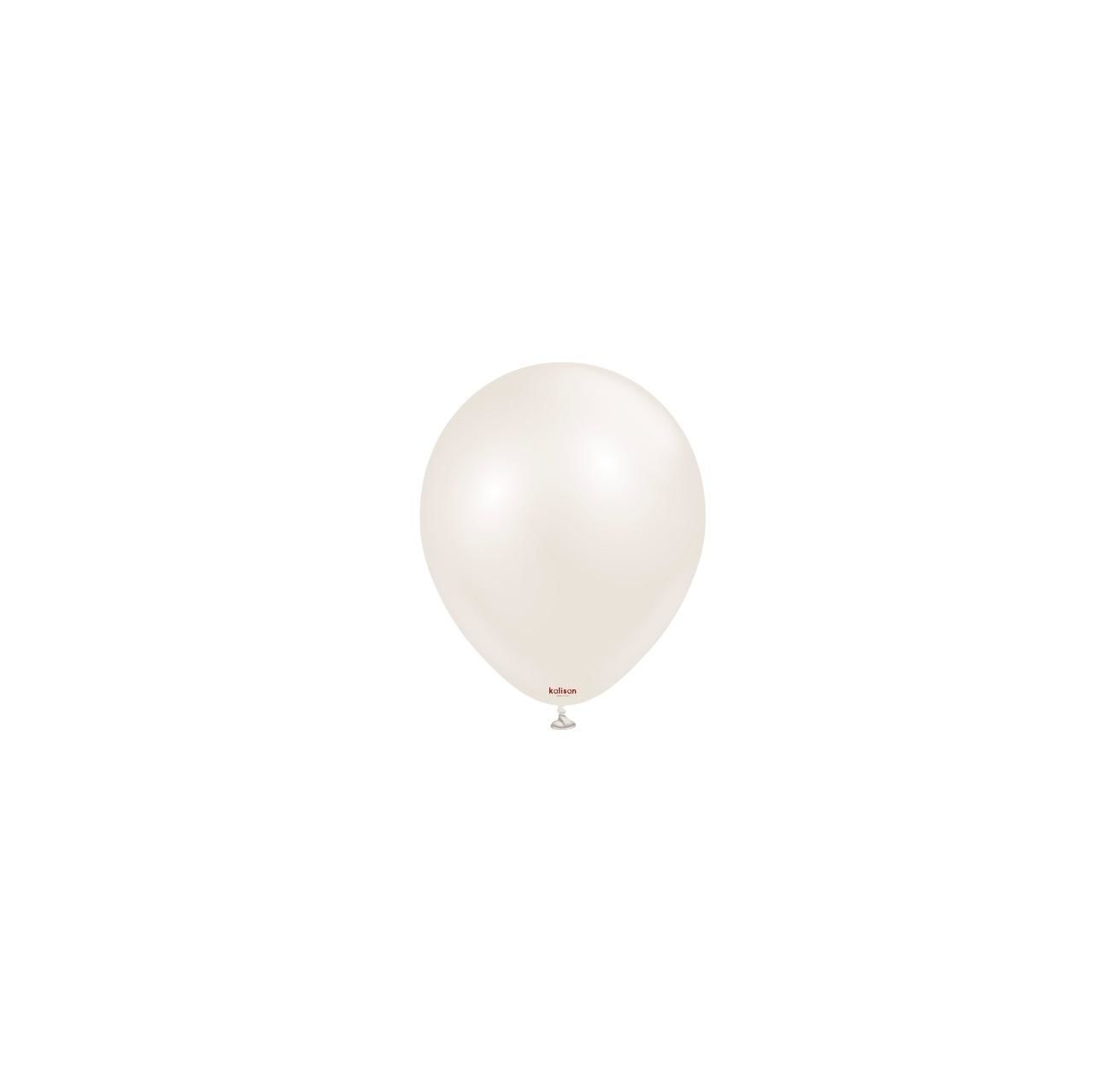 5 inç Mini Beige Cream Aura Balon 5 Adet