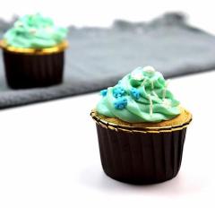 Siyah Folyo Muffin Kek Kalıbı 24 Adet