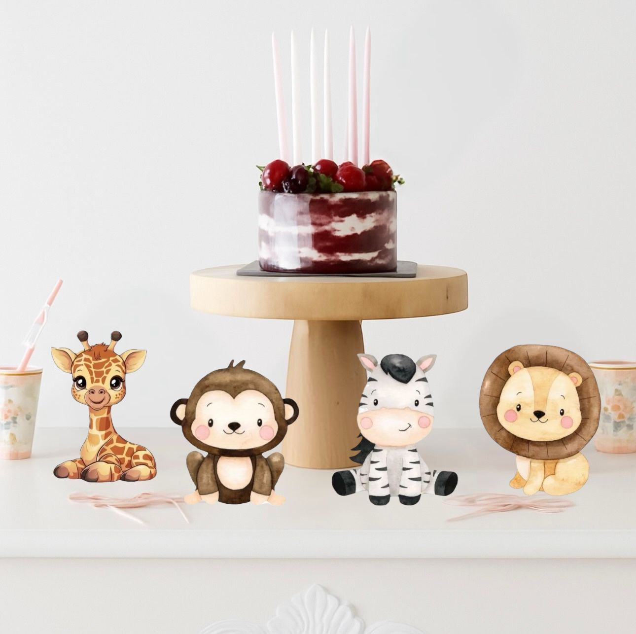 Safari Masa Süsü 4 Adet