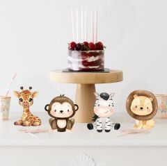 Safari Masa Süsü 4 Adet