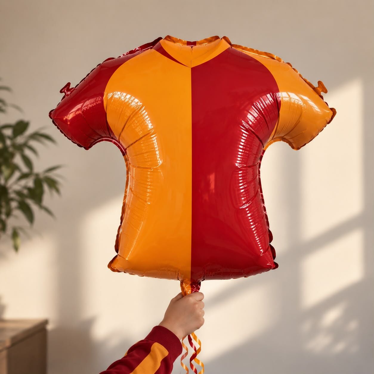 Sarı Kırmızı Forma Folyo Balon