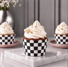 Damalı Muffin Kek Kalıbı 24 Adet